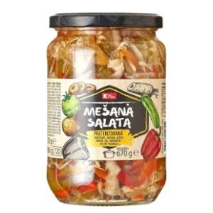 K PLUS mešana salata 670g