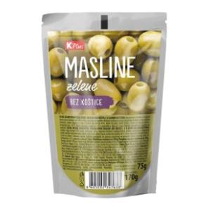 K PLUS zelene masline bez koštica 180g