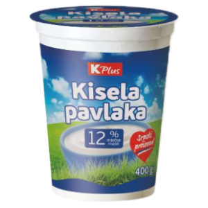Kisela pavlaka K PLUS 12%mm 400g