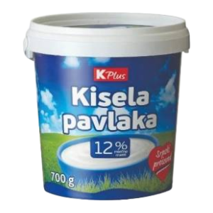 Kisela pavlaka K PLUS 12%mm 700g