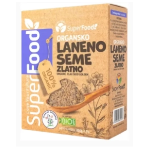 Laneno seme SUPER FOOD zlatno organsko 500g