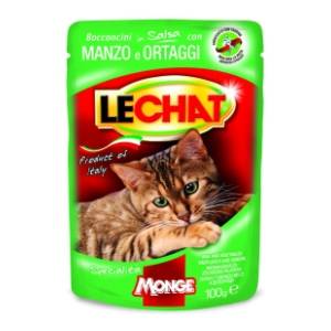 LECHAT hrana za mačke govedina i povrće u sosu 100g