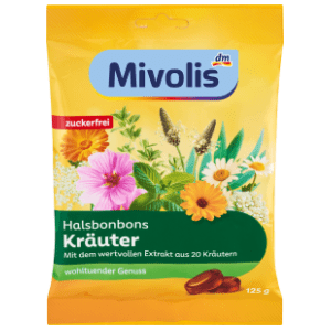 MIVOLIS tvrde biljne bombone 125g