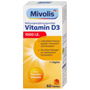 MIVOLIS Vitamin D3 1000 IU perlice 60kom
