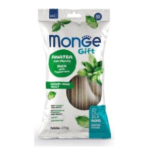 MONGE Gift dental medium & maxi poslastica za pse patka sa nanom 270g