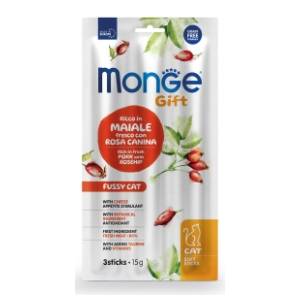 MONGE Gift fussy poslastica za mačke šipak sa sirom 15g