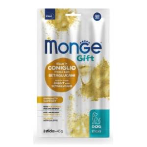 MONGE Gift immunity support poslastica za pse zečetina i betaglukan 45g