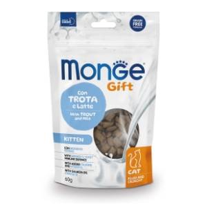 MONGE Gift kitten poslastica za mačiće pastrmka sa mlekom 60g