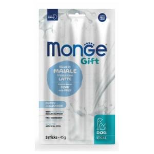MONGE Gift puppy & junior poslastica za pse svinjetina i mleko 45g