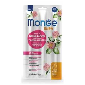 MONGE Gift skin support poslastica za mačke bakalar sa karanfilićem 15g