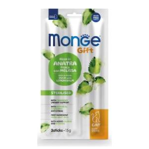 MONGE Gift sterilised poslastica za mačke pačetina sa matičnjakom 15g