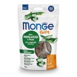 MONGE Skin support poslastica za mačke bakalar i aloja 60g