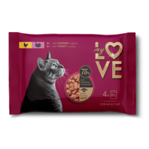MY LOVE hrana za mačke piletina i ćuretina 4x85g