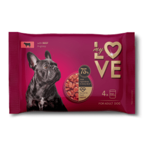 MY LOVE hrana za pse govedina 4x100g