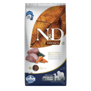N&D Brown medium&maxi  hrana za pse jagnjetina spirulina i šargarepa 7kg