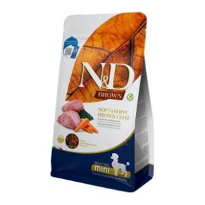 N&D Brown mini  hrana za pse jagnjetina spirulina i šargarepa 5kg