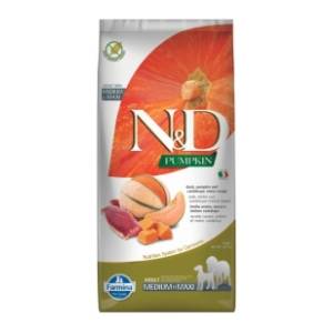 N&D Pumpkin medium&maxi adult hrana za pse patka i dinja 12kg