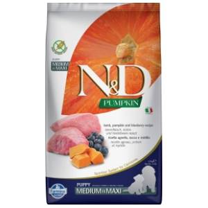 N&D Pumpkin medium&maxi puppy hrana za pse jagnjetina i borovnica 2,5kg