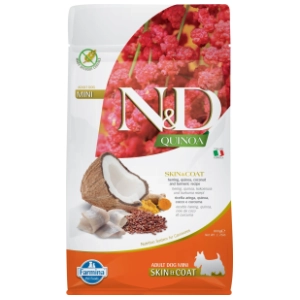 N&D Quinoa skin&coat hrana za pse haringa kurkuma i kokos 800g