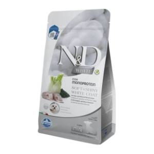 N&D White puppy mini hrana za pse sea bass spirulina fenel 1,5kg