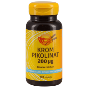 NATURAL WEALTH Hrom pikolinat 200mcg kapsule 100kom