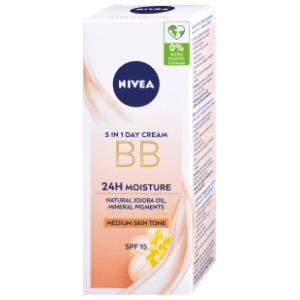 NIVEA BB tonirana krema medium SPF15 50ml + dvofazni losion za oči 125ml