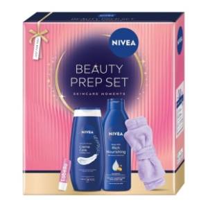 NIVEA set Xmas 2026 beauty prep (kupka, mleko za telo, labelo, peškir)