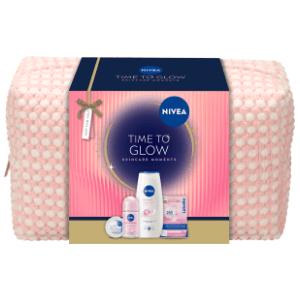 NIVEA set Xmas 2026 time to glow (krema, roll-on, labelo i kupka)
