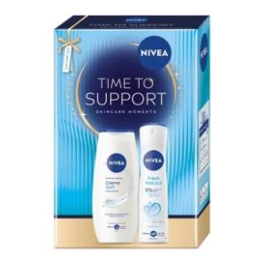 NIVEA set Xmas 2026 time to support (gel za tuširanje i dezodorans)