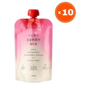 NUTRINO Lab voćni pire Very berry mix 10x180g