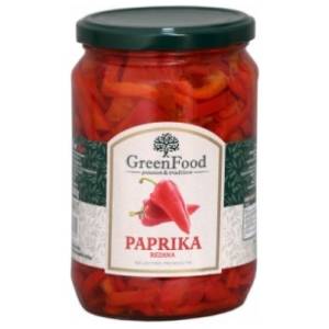 Paprika GREEN FOOD crvena rezana 680g