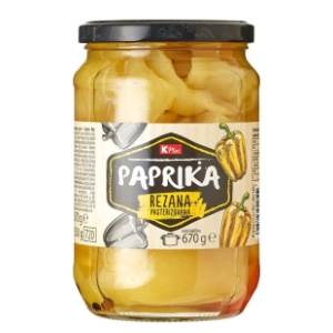Paprika K PLUS žuta rezana 670g