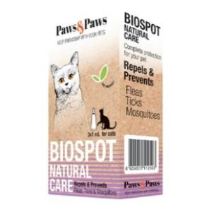 PAWS&PAWS Biospot ampula protiv parazita za mačke 3x1ml