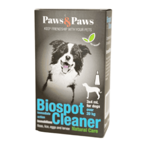 PAWS&PAWS Biospot cleaner antiparazitske ampule za pse preko 20kg 3x4ml