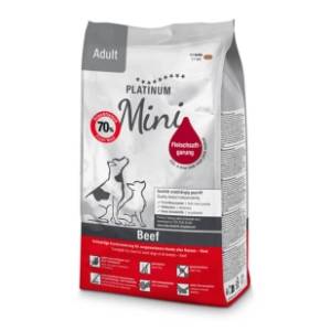 PLATINUM Adult mini hrana za male pse govedina 900g