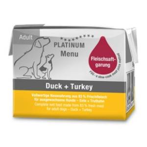PLATINUM Dog menu adult hrana za pse pačetina i ćuretina 90g