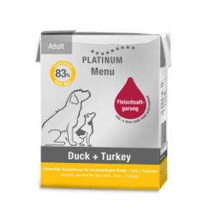 PLATINUM Dog menu adult hrana za pse piletina i ćuretina 375g