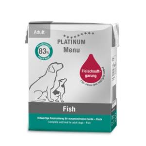 PLATINUM Dog menu hrana za pse riba 375g