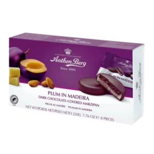 Praline ANTHON BERG marcipan šljiva madeira