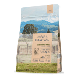 RAWIVAL Finest with wings adult hrana za patuljaste pse piletina ćuretina 750g