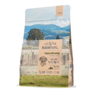 RAWIVAL Finest with wings adult hrana za velike pse piletina ćuretina 750g