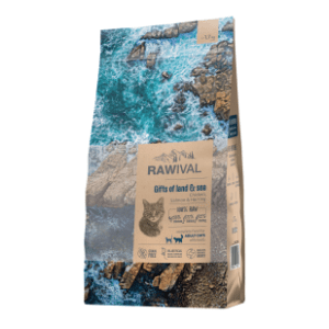 RAWIVAL Gifts of land&sea adult hrana za mačke piletina i riba 1,7kg