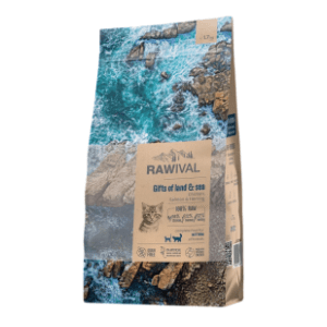 RAWIVAL Gifts of land&sea kitten hrana za mačke piletina i riba 1,7kg