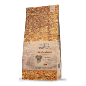 RAWIVAL Wild gifts with wings adult hrana za velike pse pačetina fazan 2,5kg