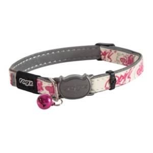 ROGZ Glow cat pink butterflies ogrlica koja svetli u mraku