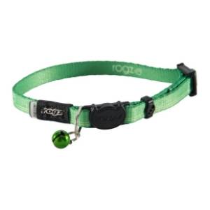 ROGZ Kiddy cat ogrlica za mačke 20–31cm zelena