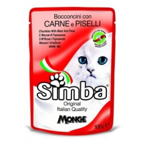 SIMBA sos za mačke meso i grašak 100g
