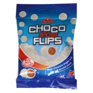 STOBI čoko flips beli 30g