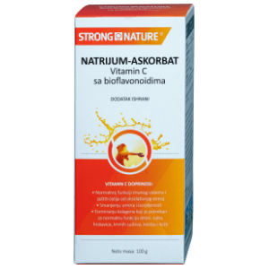 STRONG NATURE Natrijum askorbat i vitamin C sa bioflavonoidima prašak 100g