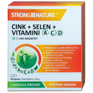 STRONG NATURE Cink selen i  vitamini 30kom